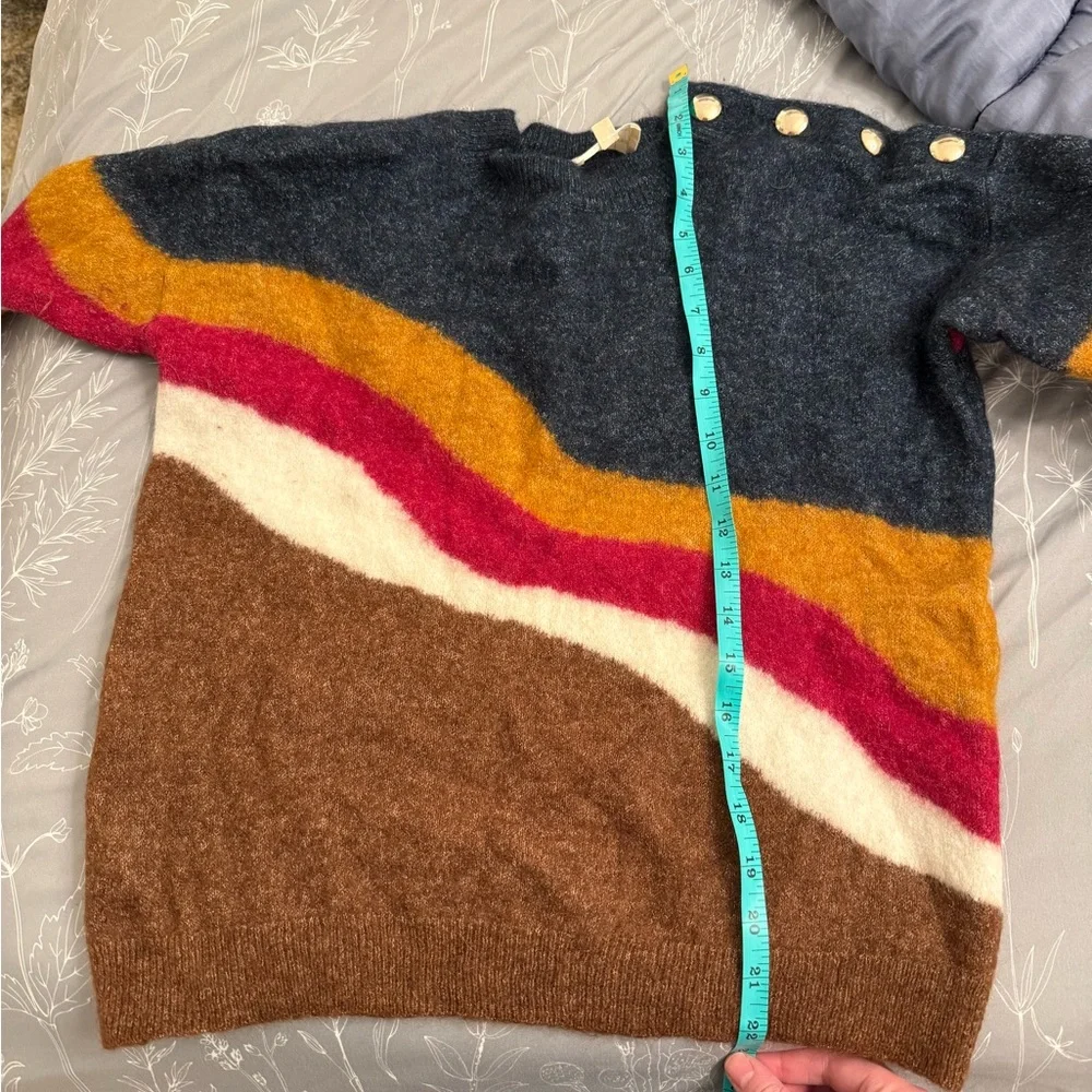 Sezane howard wool mohair Multicolor Striped Sweater - Picture 7 of 8